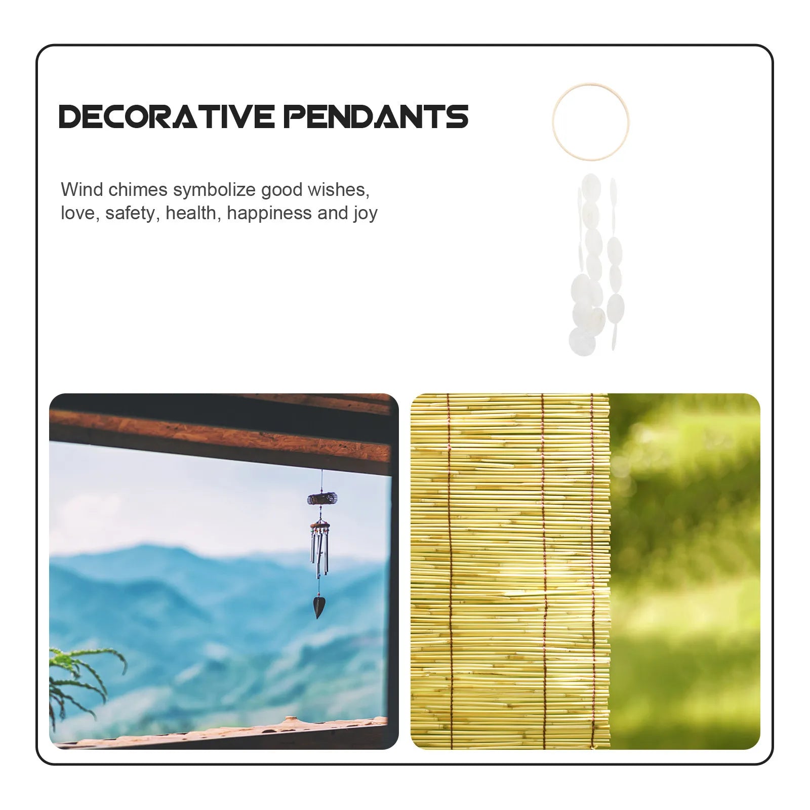 Shell Wind Chime Decoration Creative Chic Balcony Yard Garden Pendant
