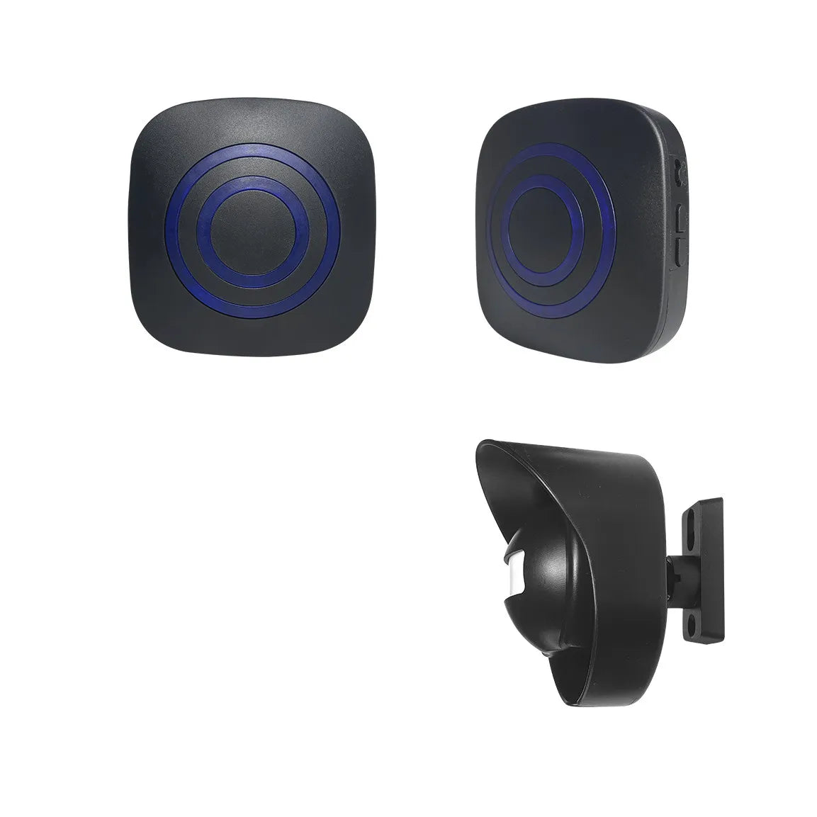 Wireless Home Security Driveway Alarm 656ft Motion Sensor Outdoor Doorbell Alarm Wireless Driveway Alarm Doorbell Home Security Zpaxo 1 sensor 2 receivers EU