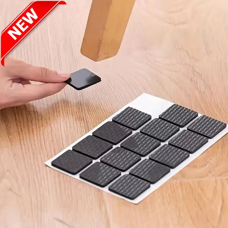 Anti-Noise Steel-Look Furniture Pads (30-Pack) - Non-Slip Leg Protectors for Quiet Home/Office, Universal Fit Zpaxo