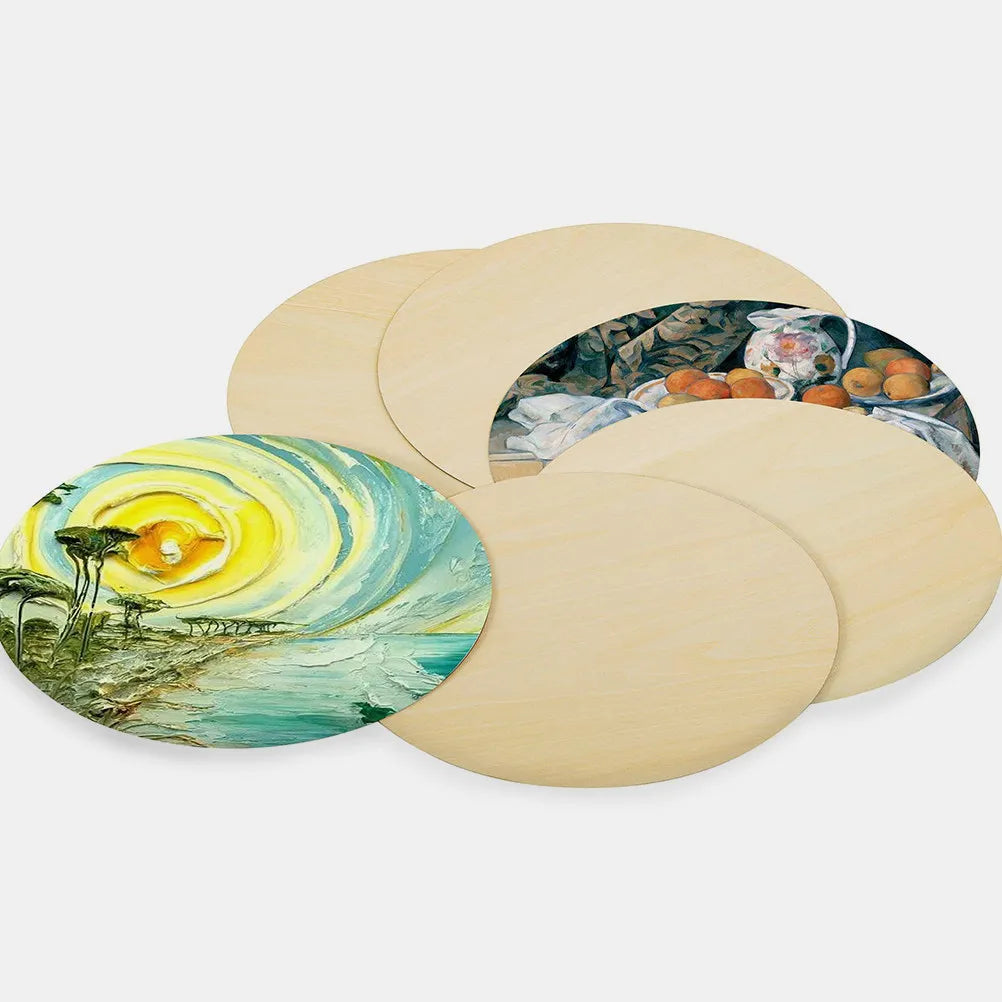 Boxwood Oval Unfinished Wood Slices Craft Cutouts DIY Painting