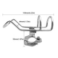 Stainless Steel 316 Fishing Rod Holder Portable Design With Wrench Boat Fishing Guardrail Pole Support 316 Steel Zpaxo Large diameter