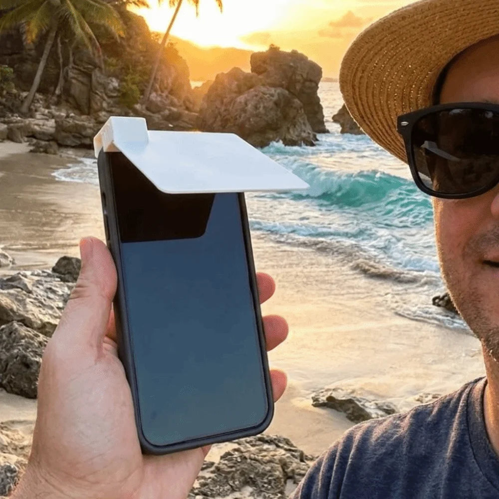 3D Printed Mobile Phone Sunshade Anti-UV Adjustable Angle Cellphone Zpaxo
