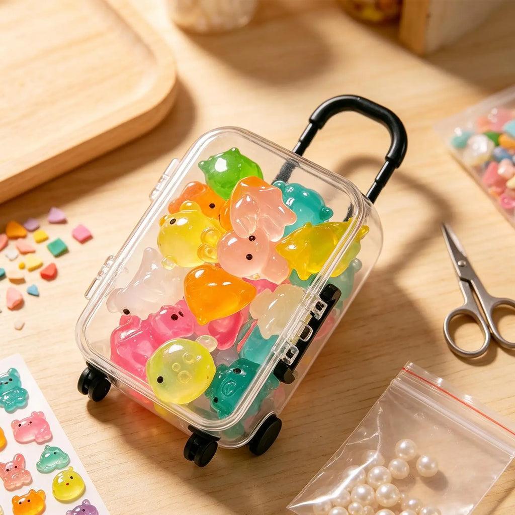 Mini Luminous Resin Animals Glowing Tiny Figurines Miniature Fairy