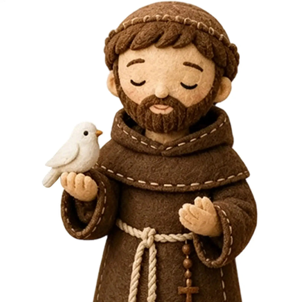 Felting Kit Religious Christian Ornament 2-Piece Faith-Filled Sewing Craft Kit For Women Men Family Home Living Room Bedroom Zpaxo