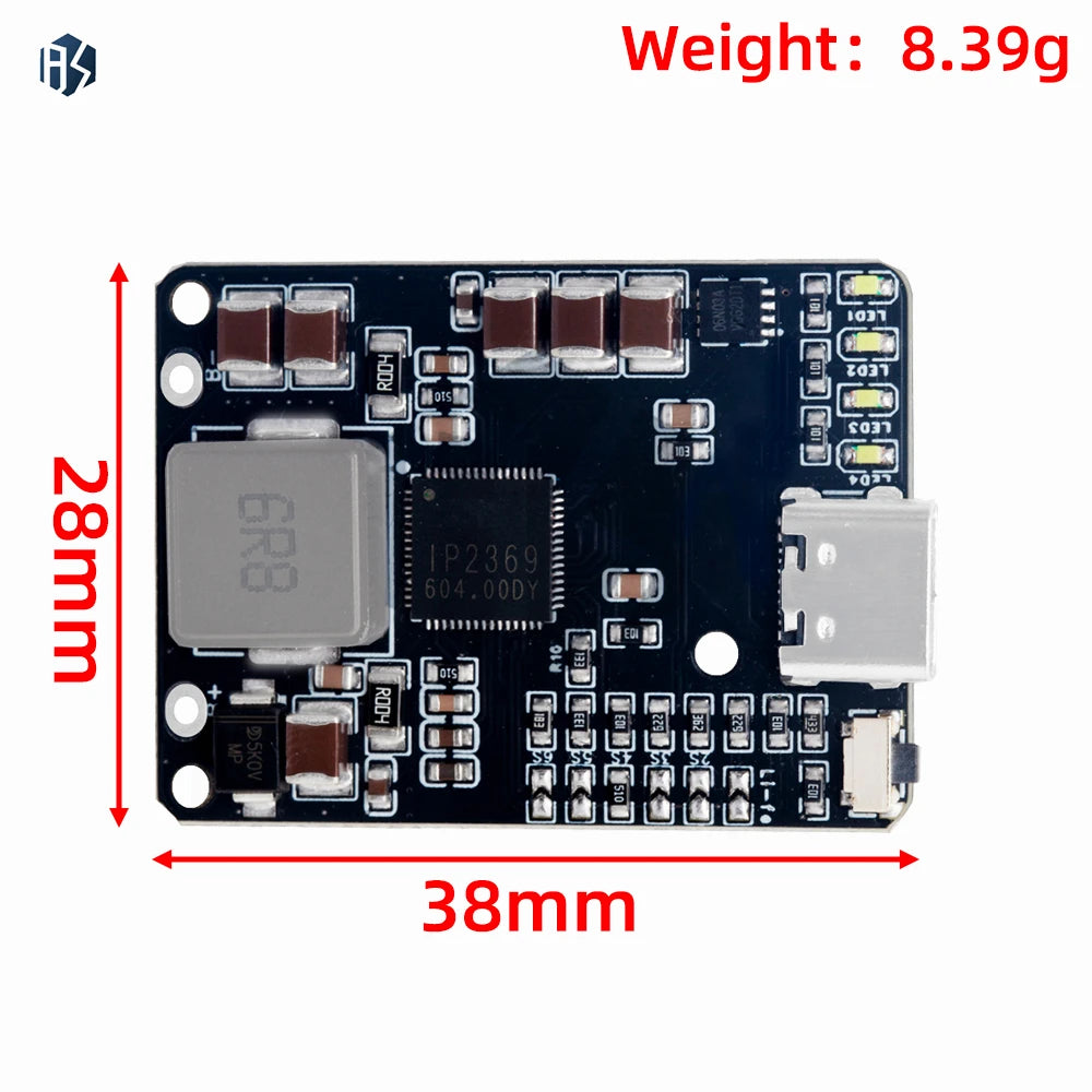 IP2369 45W Battery Management System (BMS) - 2S-6S Charge-Discharge Module, Li-ion/LiFePO4 Compatible for Drones & Power Banks Zpaxo