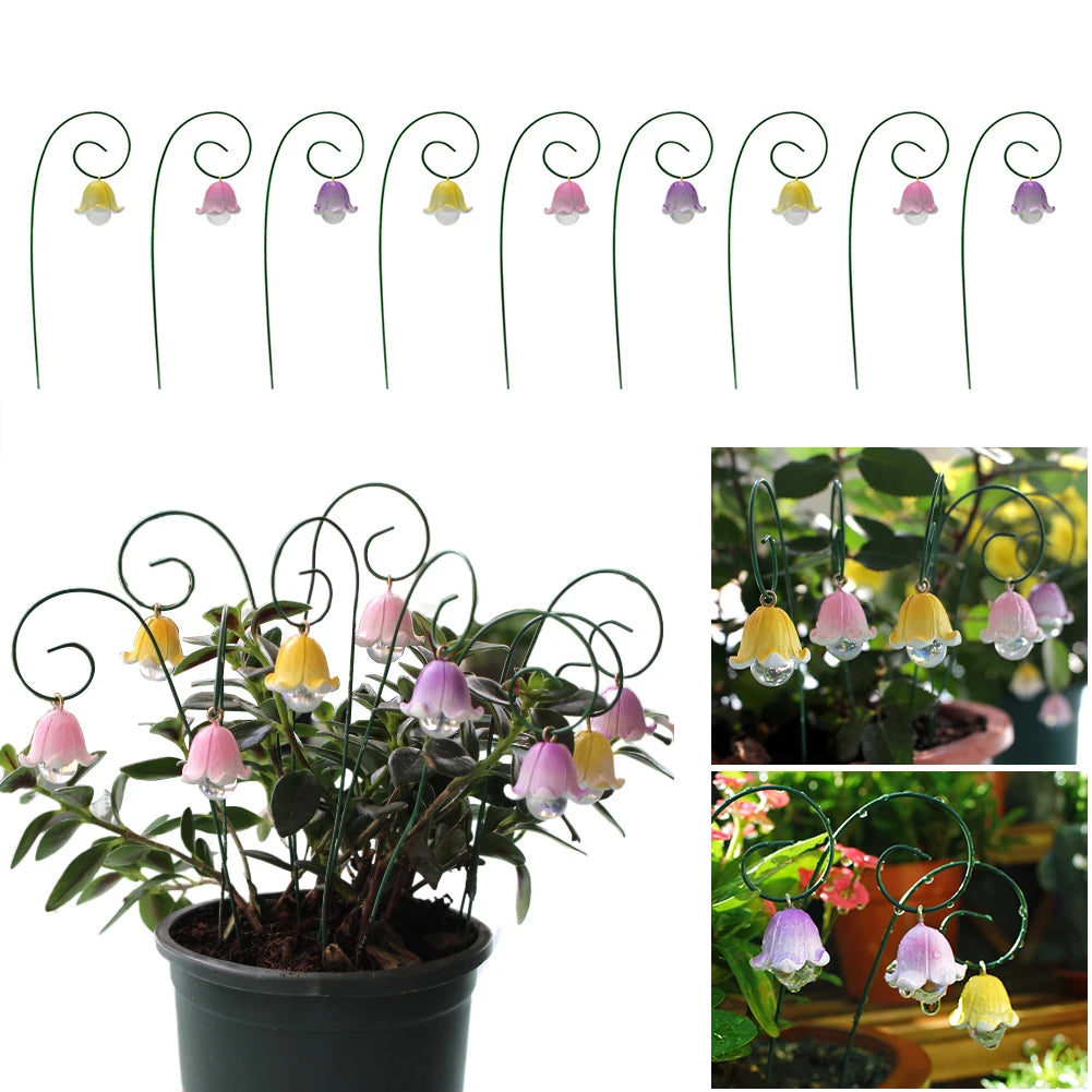 Flower Pick Stand Artificial Flowers Garden Decor Outdoor Fake Faux