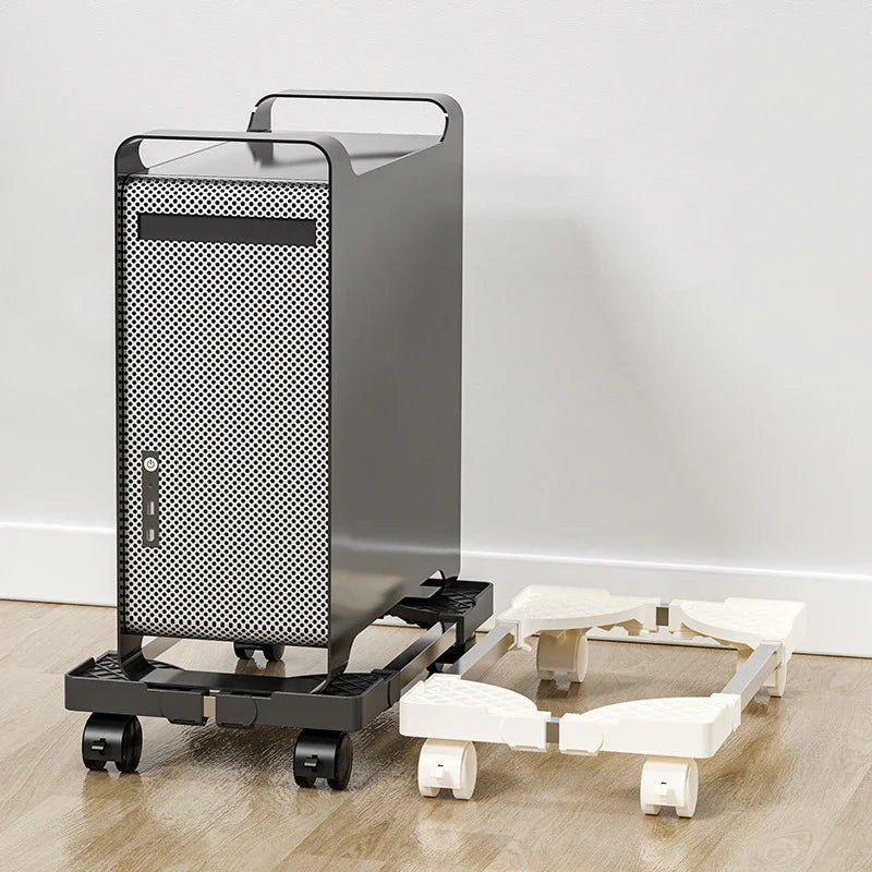 CPU Holder Tower Stand Rolling Caster Wheelscomputer Adjustable