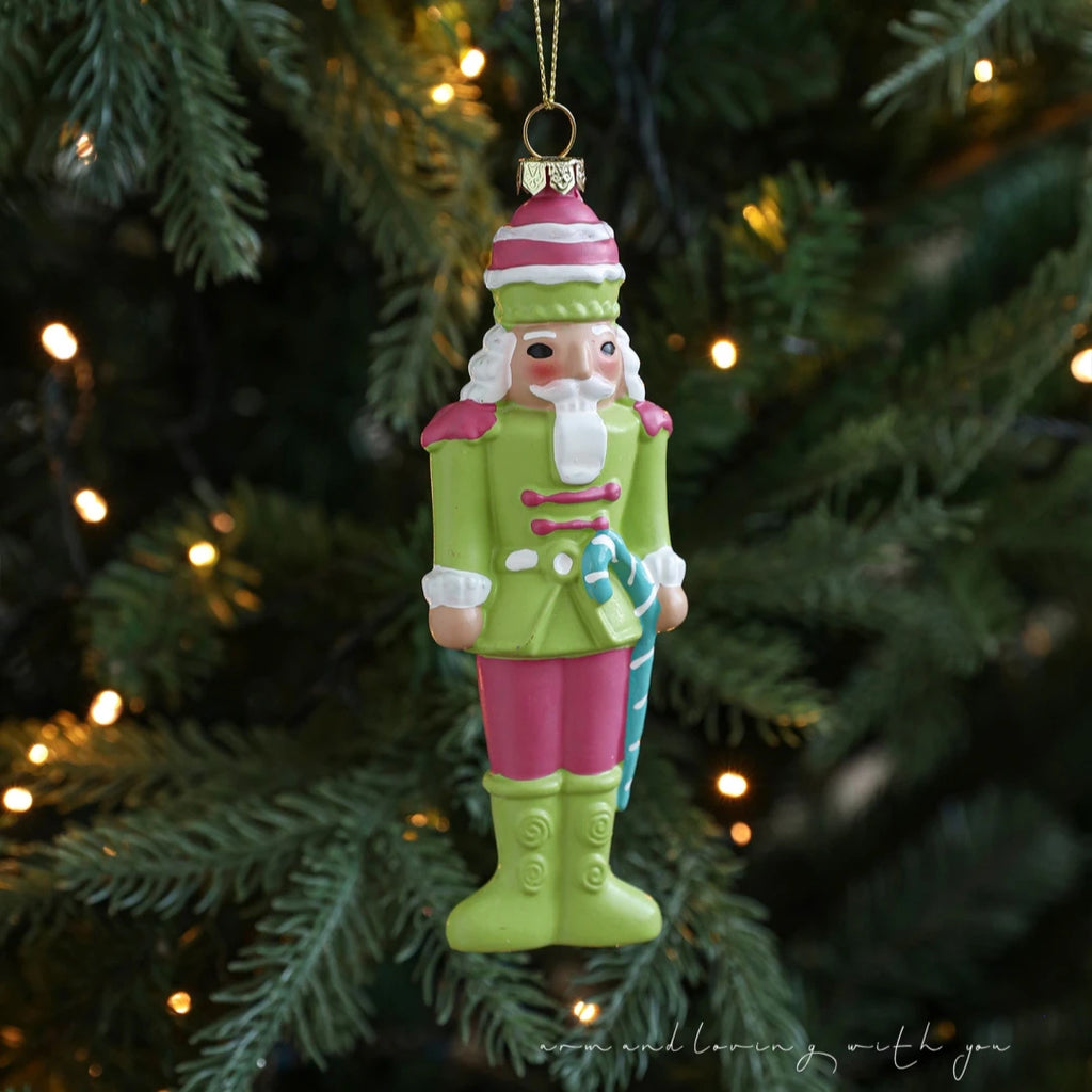Soldier Nutcracker Christmas Ornament – 15cm Hanging Décor
