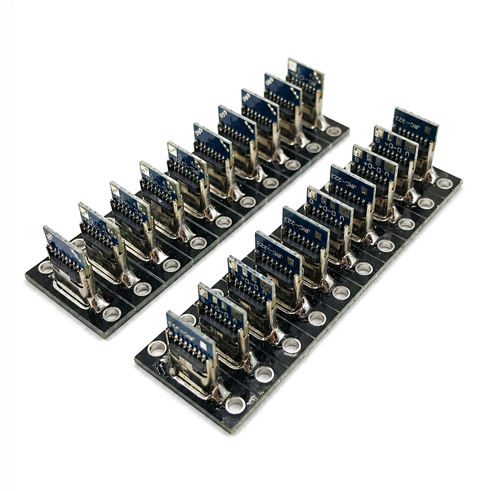 1-20Pcs USB 3.1 Type C Socket With Screw Fixing Plate Type-C USB Jack 3.1 Type-C 2Pin 4Pin Female Connector Jack Charging Port Zpaxo