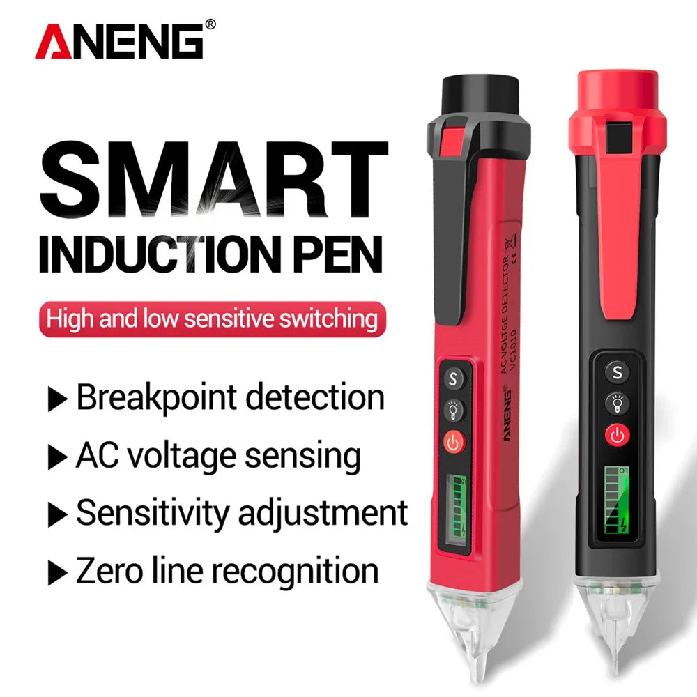 ANENG VC1010 Digital Non-contact Tester Pen Meter 12-1000V Current