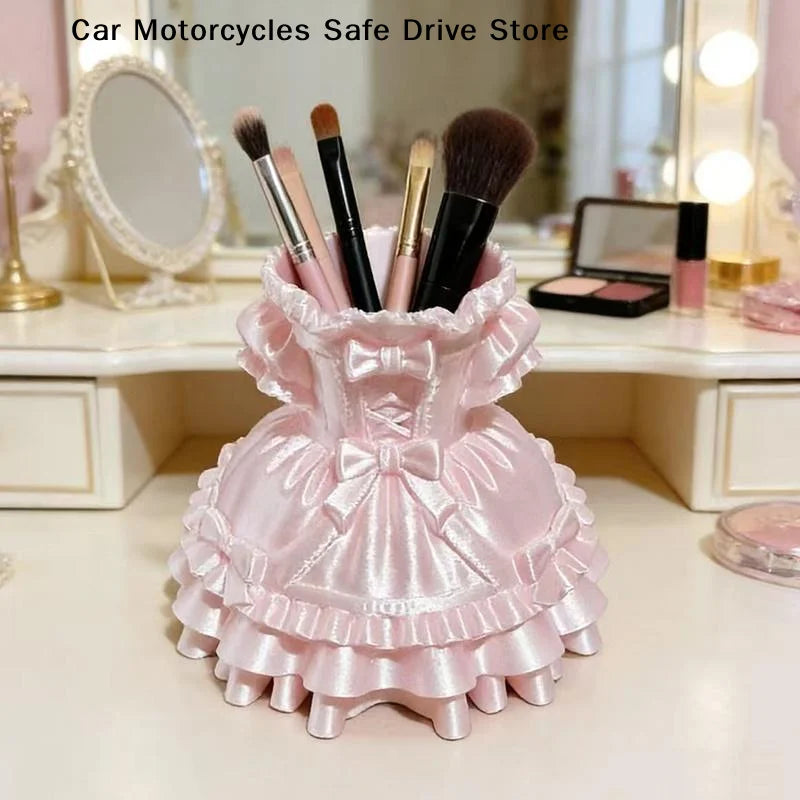 CMPrincess Dress Lolita Cute Desktop Storage Box Pen Holder Cosmetic