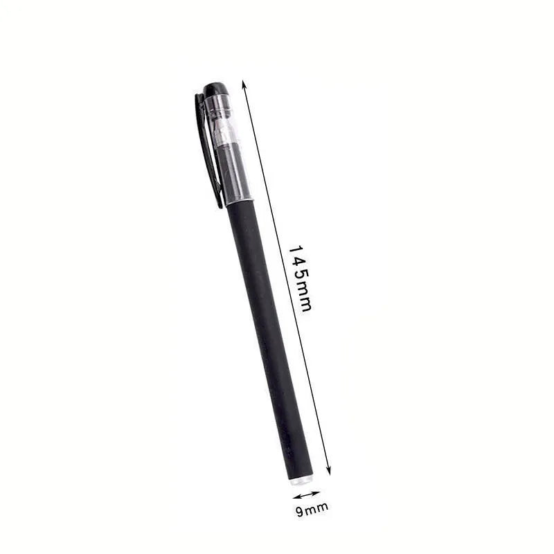 10Pc/Set Students Gel Pen Set 0.5mm Black Ink Refill Gel Pen Bullet Tip School Office Supplies Stationery Accessories Stationery Zpaxo