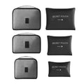 6pcs Set Travel Storage Bags Suitcase Packing Set Underwear Shoes Cloth Pouch Organiser For Clothing Travel Luggage Organizer Zpaxo B