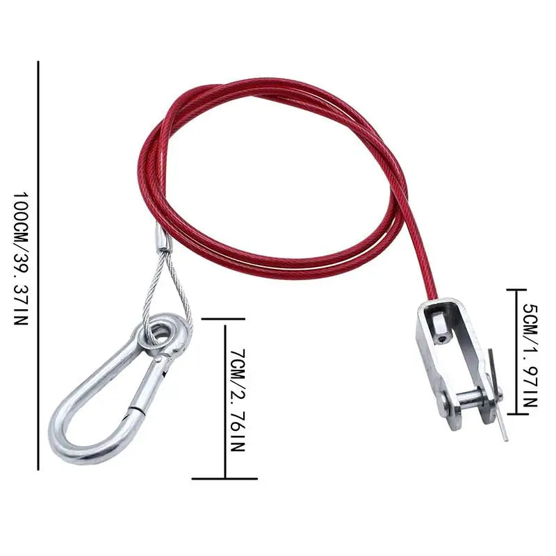Car Trailer Safety Rope Breakaway Cable Clevis End Caravans Zpaxo