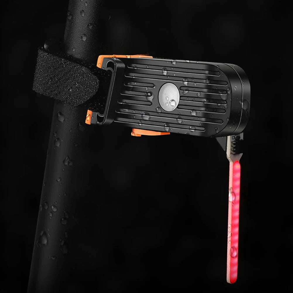 Bike Warning Lights Rechargeable Bicycle Tail Light Multi Light Modes Bicycle Photon Drop Rear Light Creative for Night Riding Zpaxo