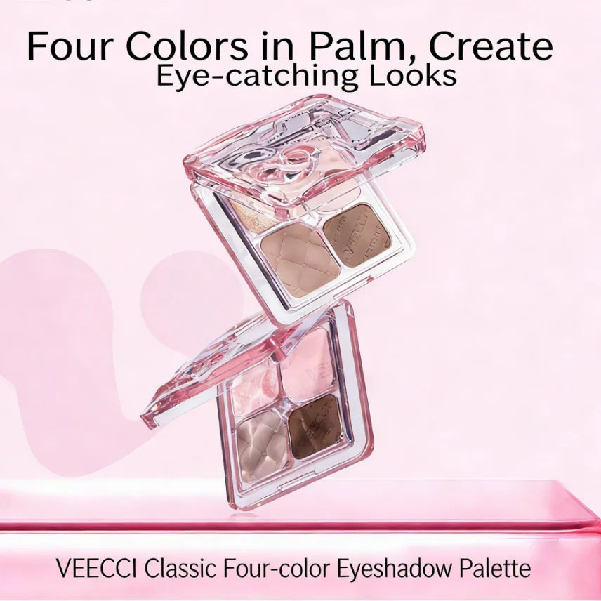 VEECCI Portable Eye Shadow Matte Pearl Finish Eyeshadow Palette Easy Zpaxo