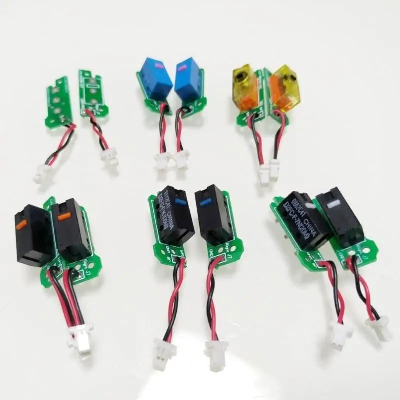 2Pieces Mouse Repair Parts Button Module Micro Switches Board Cable Zpaxo