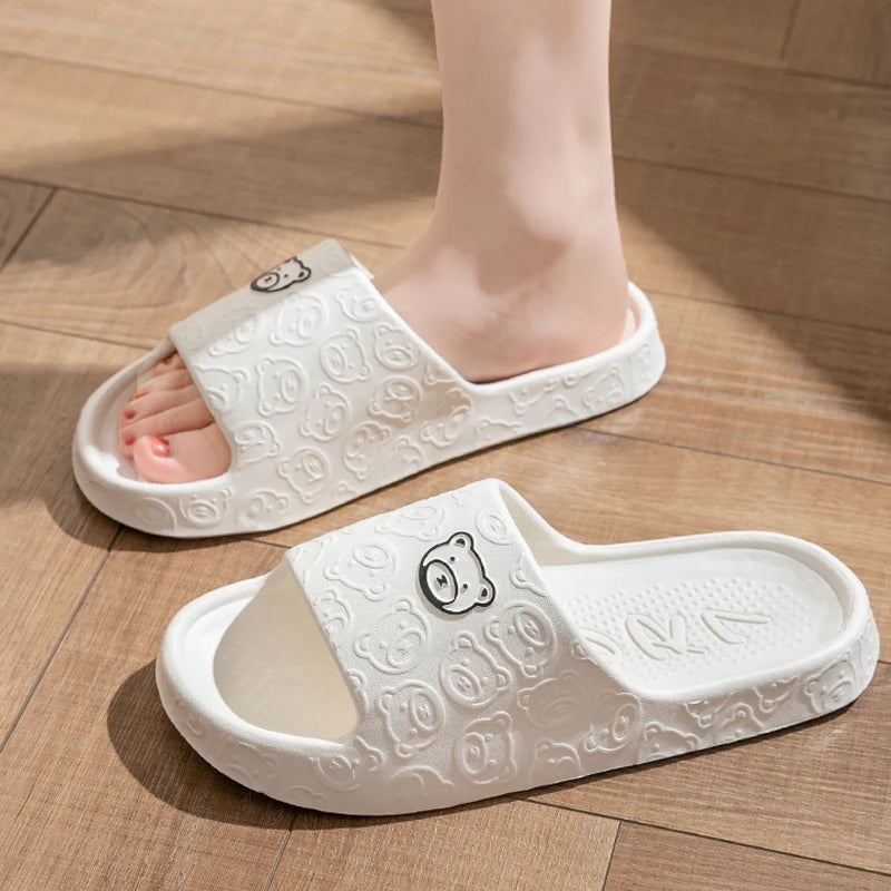 Women Summer EVA Slippers Indoor Home Bath Non Slip Soft Wide Comfort