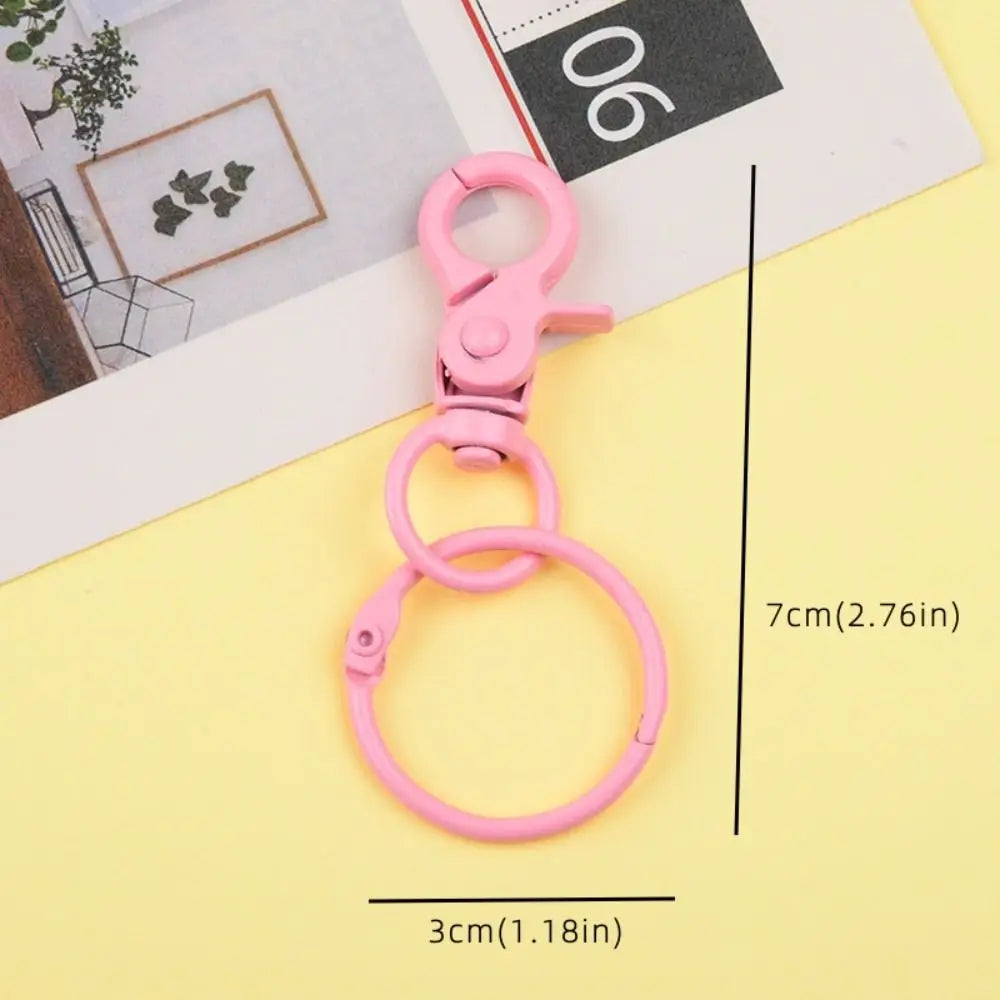 Candy Color Lobster Clasp Hooks Keyring Clip Hook Detachable Jewelry DIY Buckle Connector Colorful Jewelry Making Zpaxo