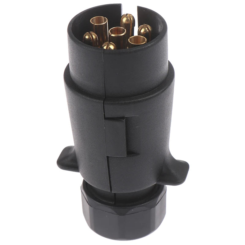12V 7-Pin Round European Trailer Plug Connector Socket