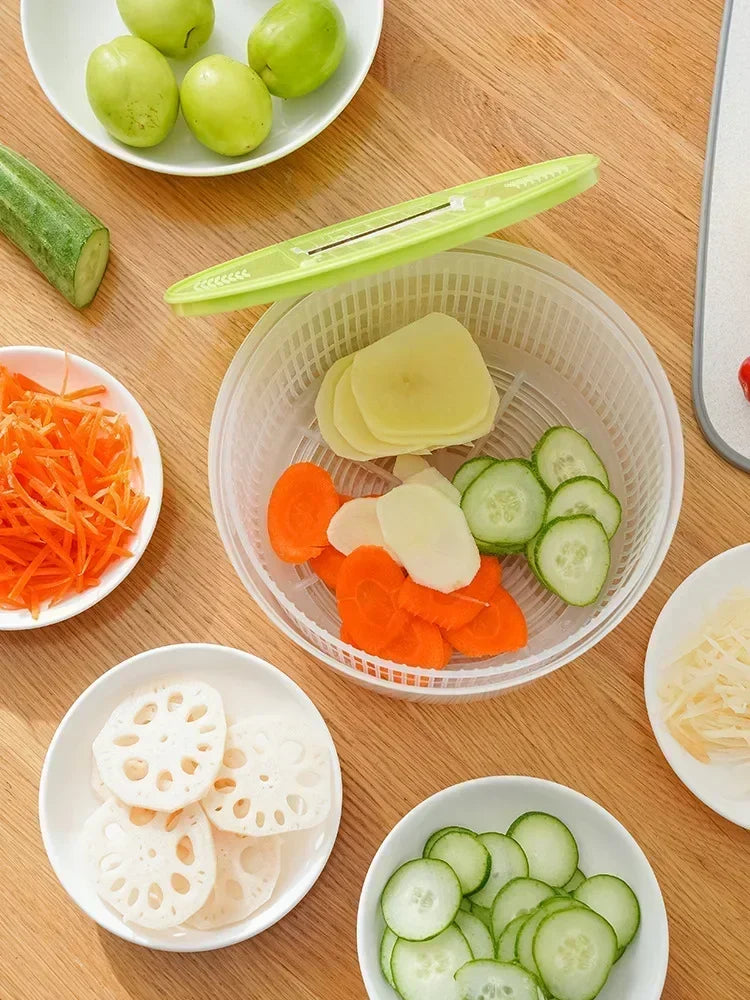 Hot Household Food Grade Vegetable Dehydrator, Kitchen Vegetable Washing and Draining Basin, Fruit and Vegetable Draining Tool Zpaxo