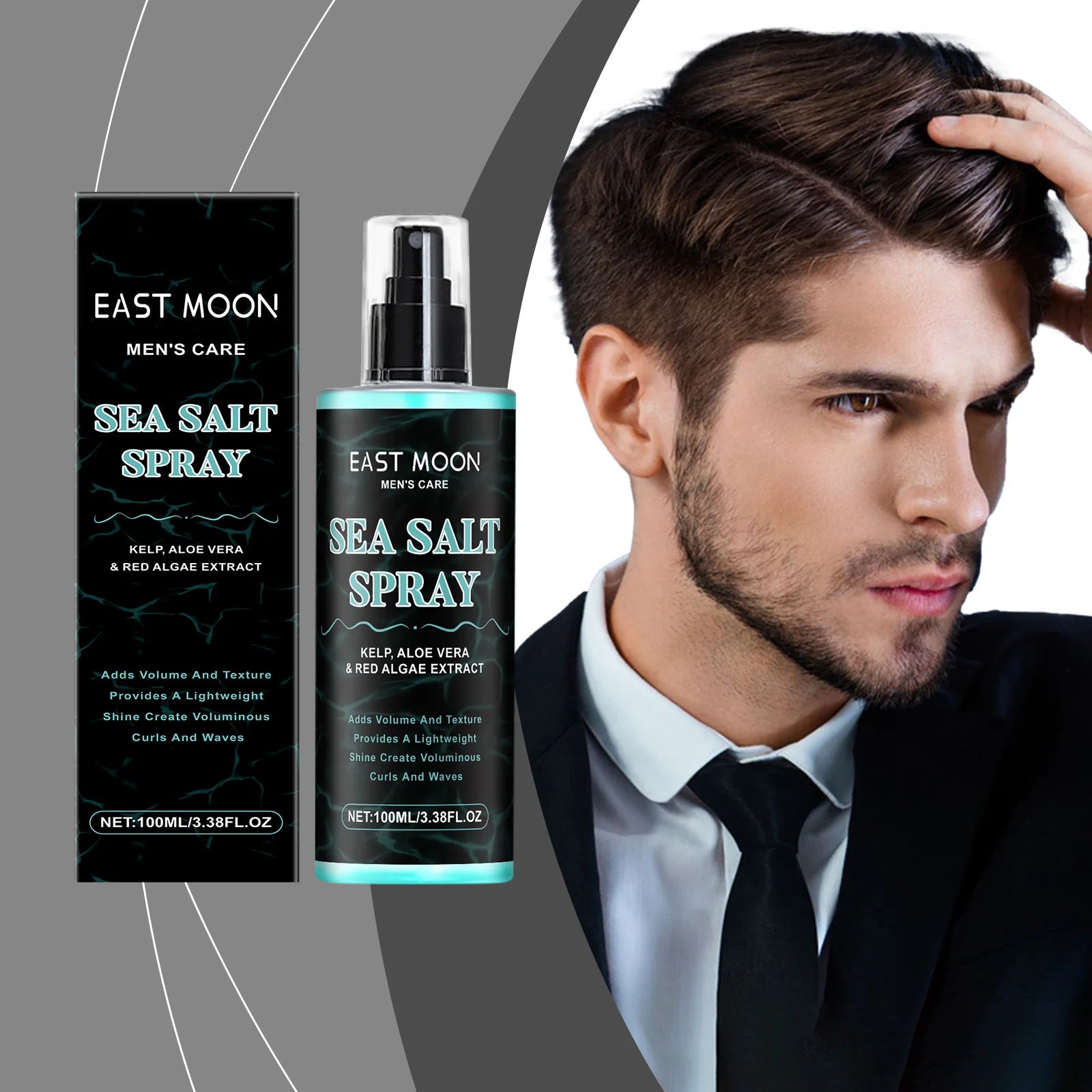 Sea Salt Styling Spray Long Lasting Strong Hold That Won T Flatten Or Grease Hair Lightweight Fluffy Foam Mousse Zpaxo 100ml boxed