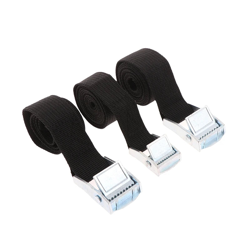 2M Buckle Tie-down Belt Cargo Straps Car Motorcycle Bike Metal Tow