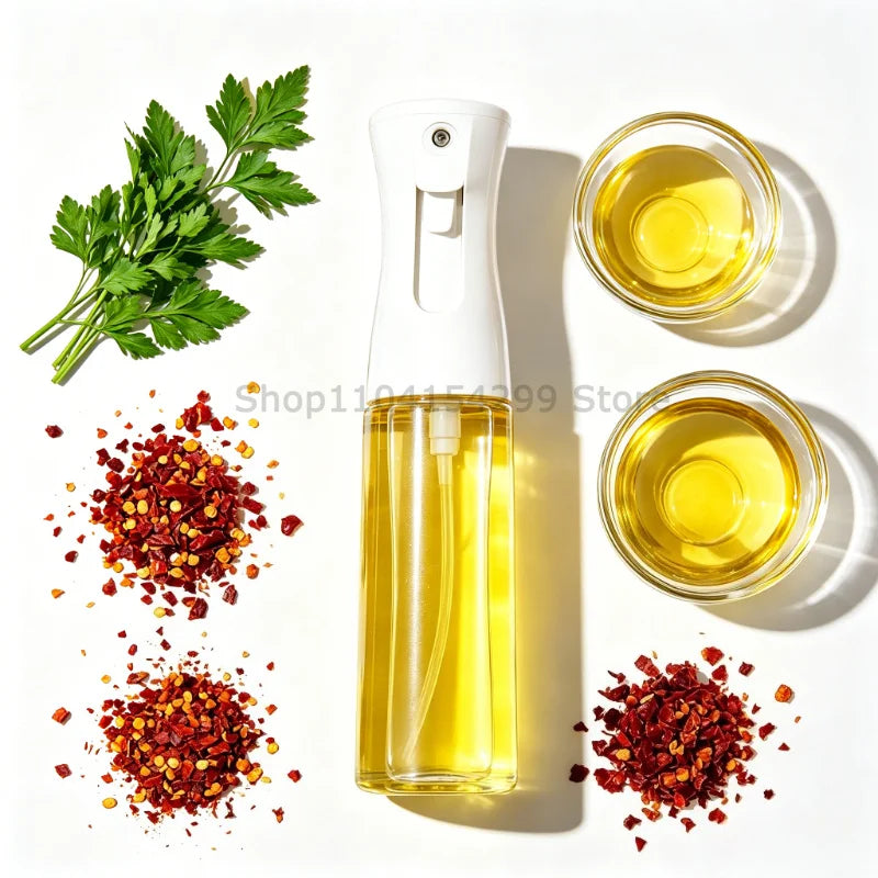 200/300/500ml Oil Spray Bottle BBQ Cooking Olive Oil Sprayer Plastic Baking Oil Spray Empty Bottle Vinegar Bottle or Oil Brush Zpaxo