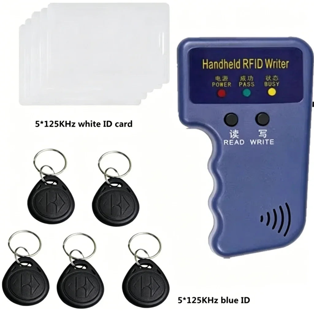 DIXSG Handheld 125kHz RFID Duplicator Reader Writer Copier T5577 Zpaxo 5 keys 5 cards