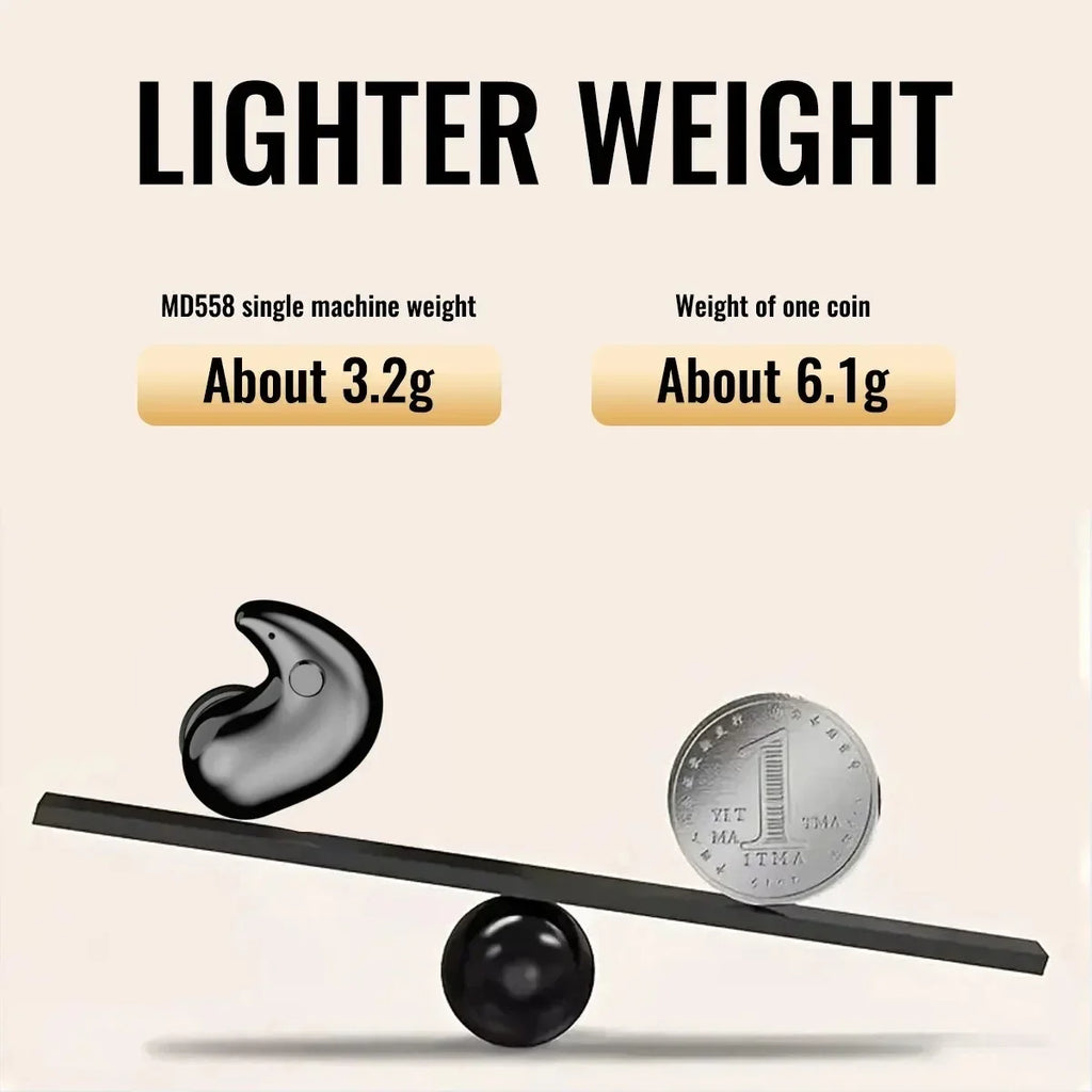 KEBIDUMEI Invisible Sleep Headphones Bluetooth 5 3 Mini Earbuds Side