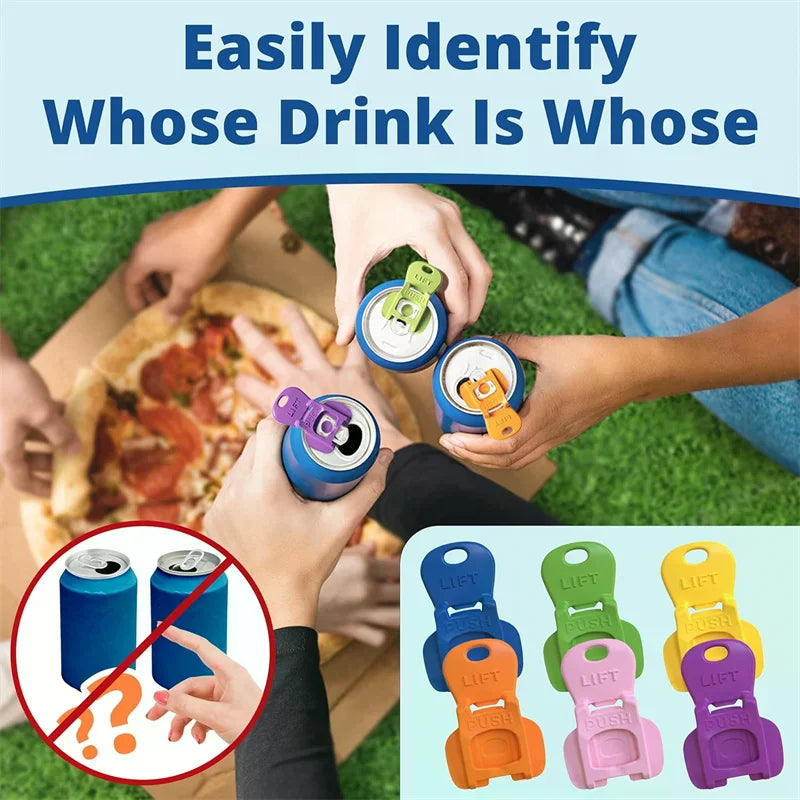 Plastic Dustproof Can Opener With Easy-Open Lid Plastic Simple Mini Can Opener For Soda And Beverages Zpaxo