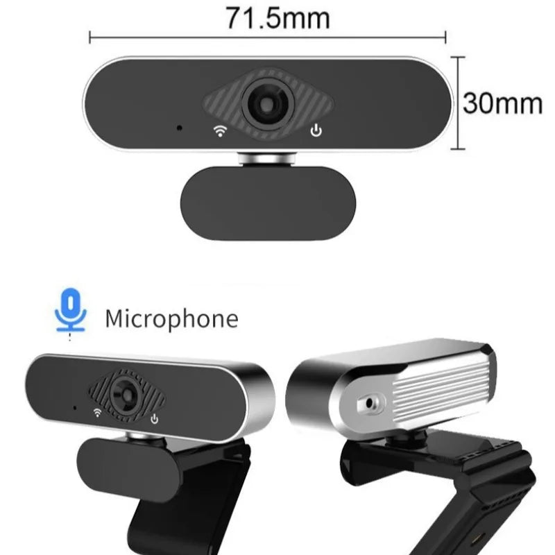 Wodexun 1080P Webcam With Microphone USB HD Digital Web Camera 150° Wide Angle Laptop Computer Webcast Zoom YouTube Zpaxo