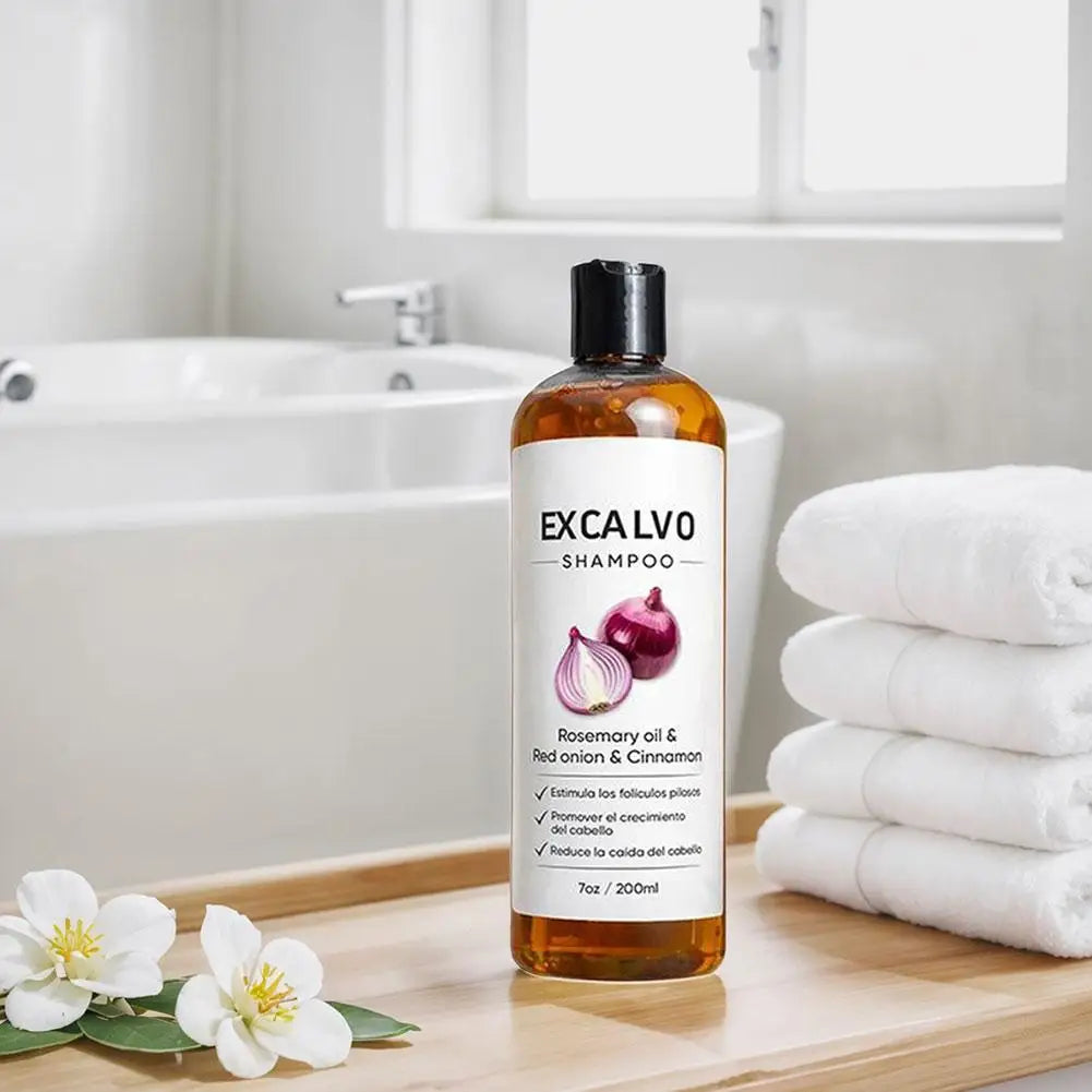 Red Onion Rosemary Shampoo Anti Hair Loss Growth Boost Strengthen Follicle Clean Scalp Improve Hair Texture Zpaxo