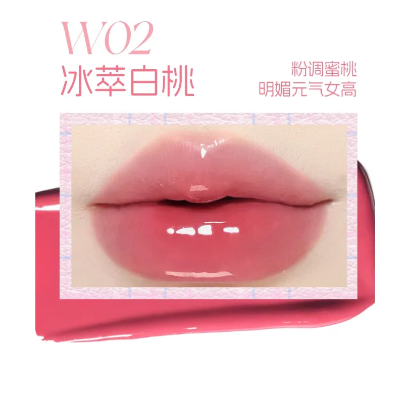 New VEECCI Lip Glaze Soft Tube Watery Bare Tint Lip Balm 9g Lip Color moisturizing Lipstick Authentic Makeup Original Zpaxo W02