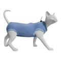 Cat Weaning Suit Anti-licking Recovery Clothes After Surgery Soft Zpaxo Blue L