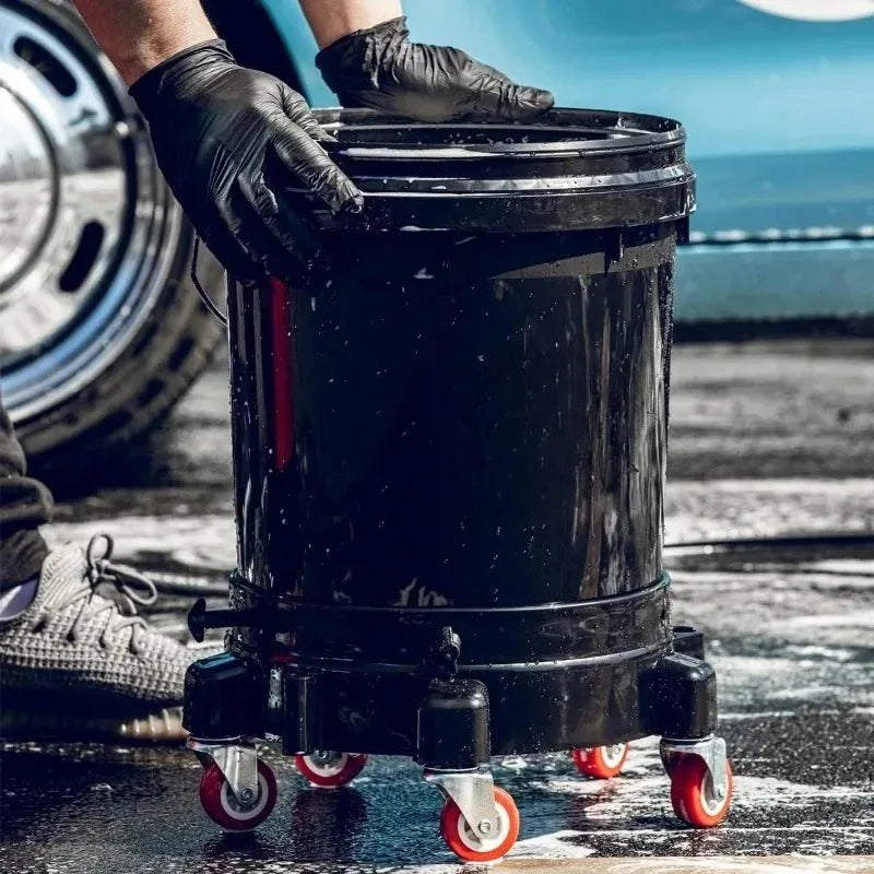 Rolling Bucket Dolly – 360° Swivel Casters & Locking Wheels