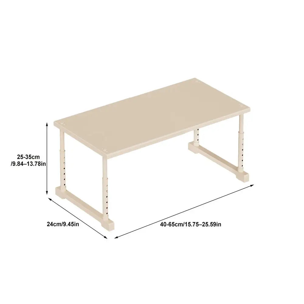 Cabinet Organizer Shelf Stackable Carbon Steel Adjustable Cabinet Organizer Closet Shelves for Home Kitchen Bedroom Living Room Zpaxo China Mainland A