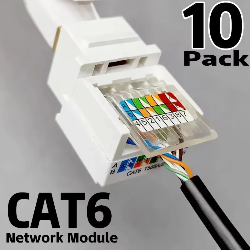 RJ45 Network Module Category 6 Socket Comprehensive Wiring CAT6