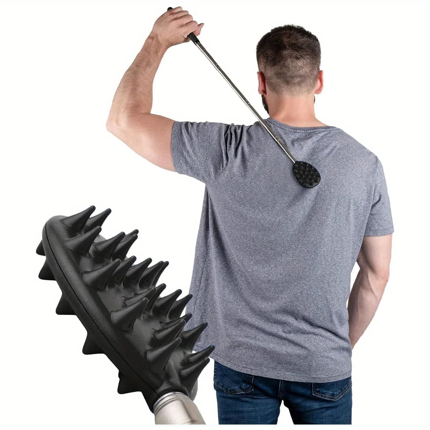 Adjustable Cactus Back Scratcher Massager 2 Spike Sizes 0 25 5 Men