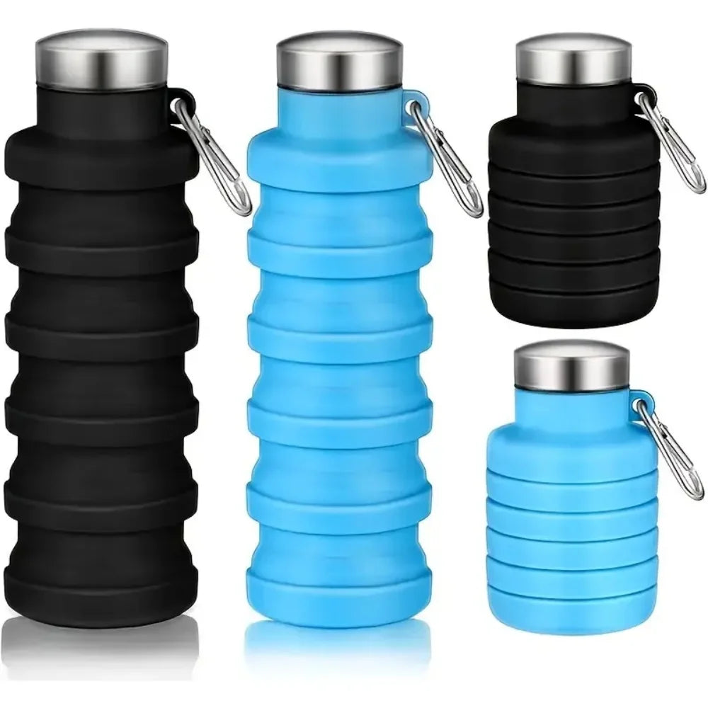 Collapsible Cup Food Grade Silicone Water Bottle Portable Outdoor Zpaxo