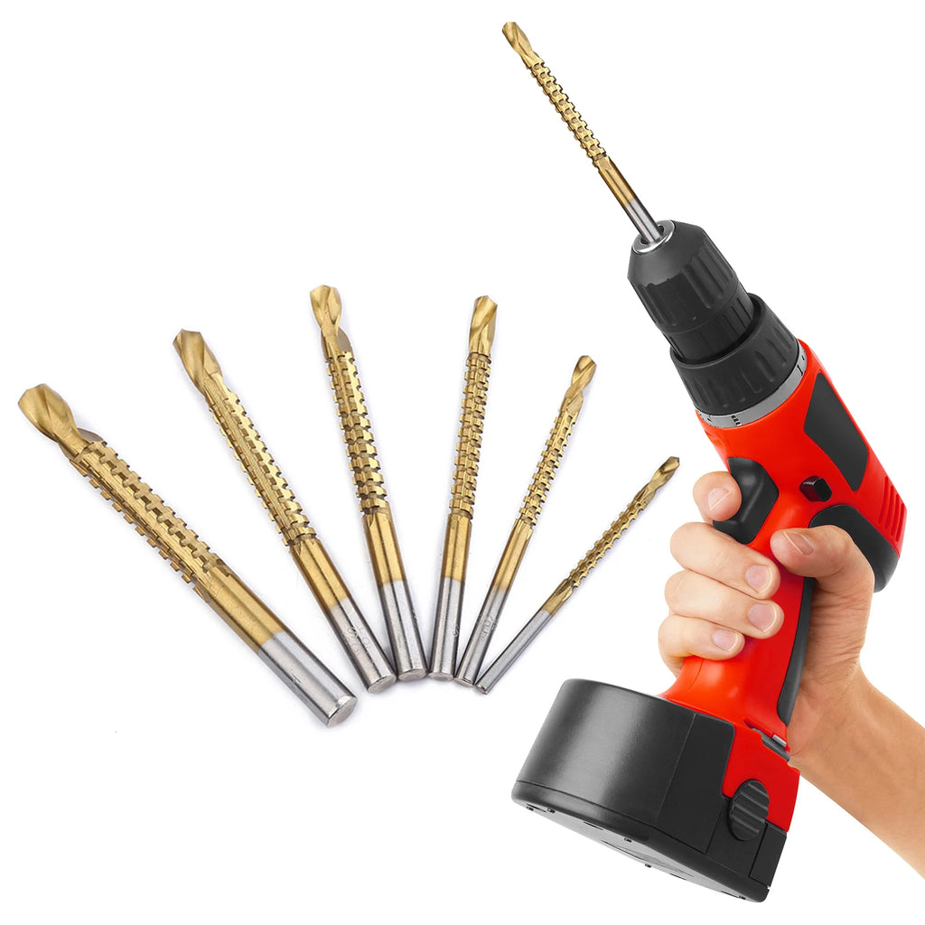 Serrated Side Cutting Drill Bit Woodworking Tools 3- Hole Holesaw