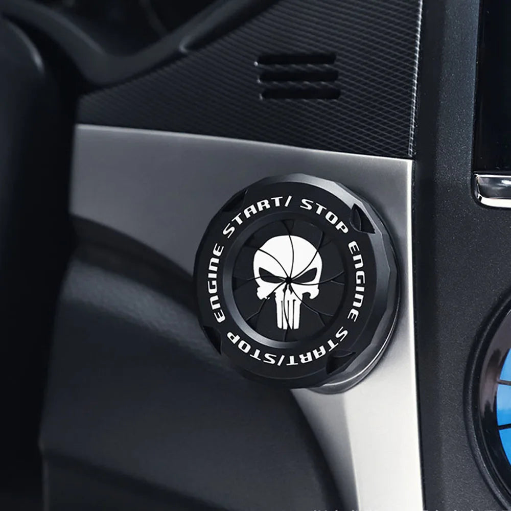 Skull Ignition Switch Cover – ABS Decorative Rotary Car Cap