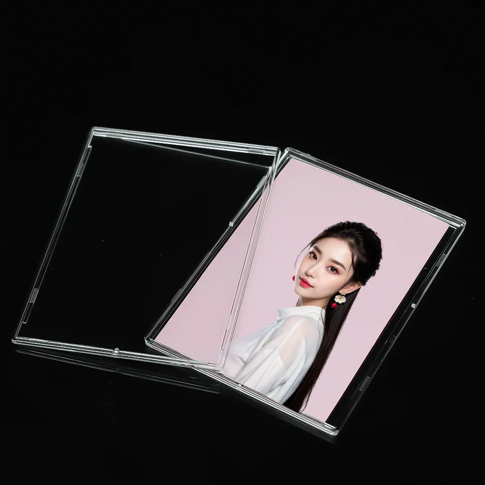 Acrylic Card Cover Idol Photo & Game Card Polaroid Photo Laminated Highly Transparent Hard Brick Displaying Zpaxo