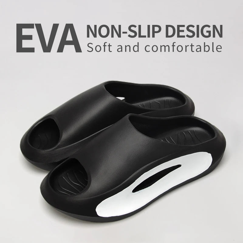 SHAJI Unisex Couple Trendy Cloud EVA Slides Summer Thick Soft Sole