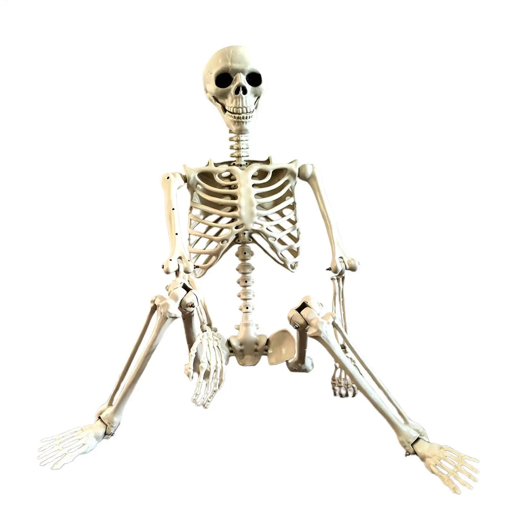Halloween Skeleton 90cm Halloween Human Shape Posable Human Shape Bones Halloween Herror Decorations Haunted House Horror Props Zpaxo