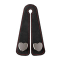 Heart Shape Car Seat Headrest Hooks Double Hook Universal Rear Phone Zpaxo Black