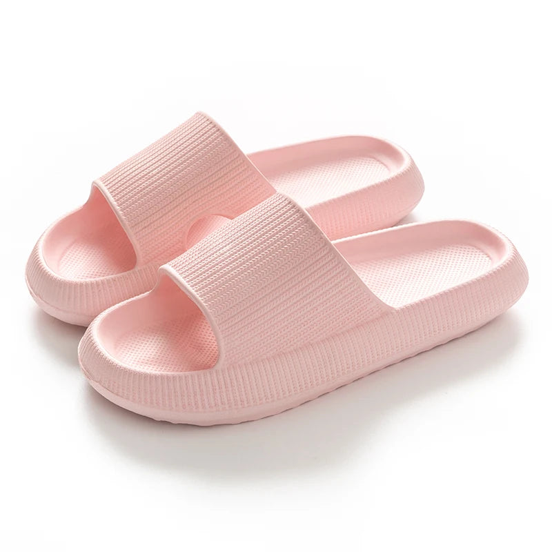 Women Thick Sole Home Slippers Heel Ladies Platform Flat Shoes