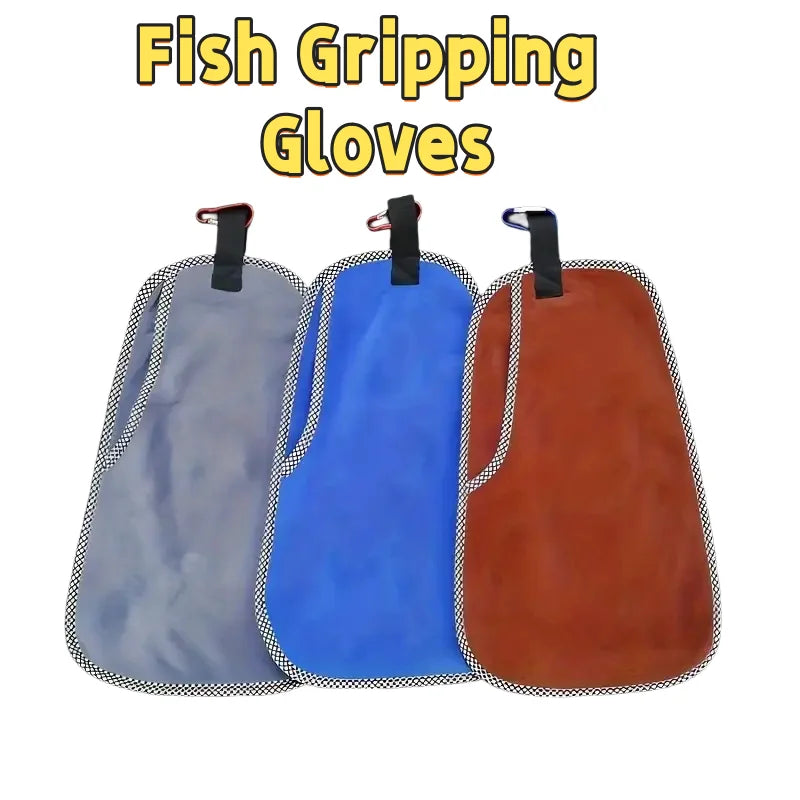 Fish Cleaning Towel Double Layer Thick Quick Dry Hand Towel with Buckle Portable Multifunctional for Fishing Gear Accessories Zpaxo