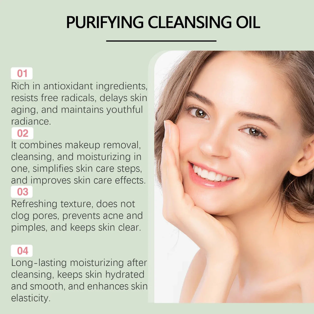 Ouhoe Non-Greasy Facial Cleansing Oil – Pore Makeup Remover Facial Cleansing Oil Zpaxo