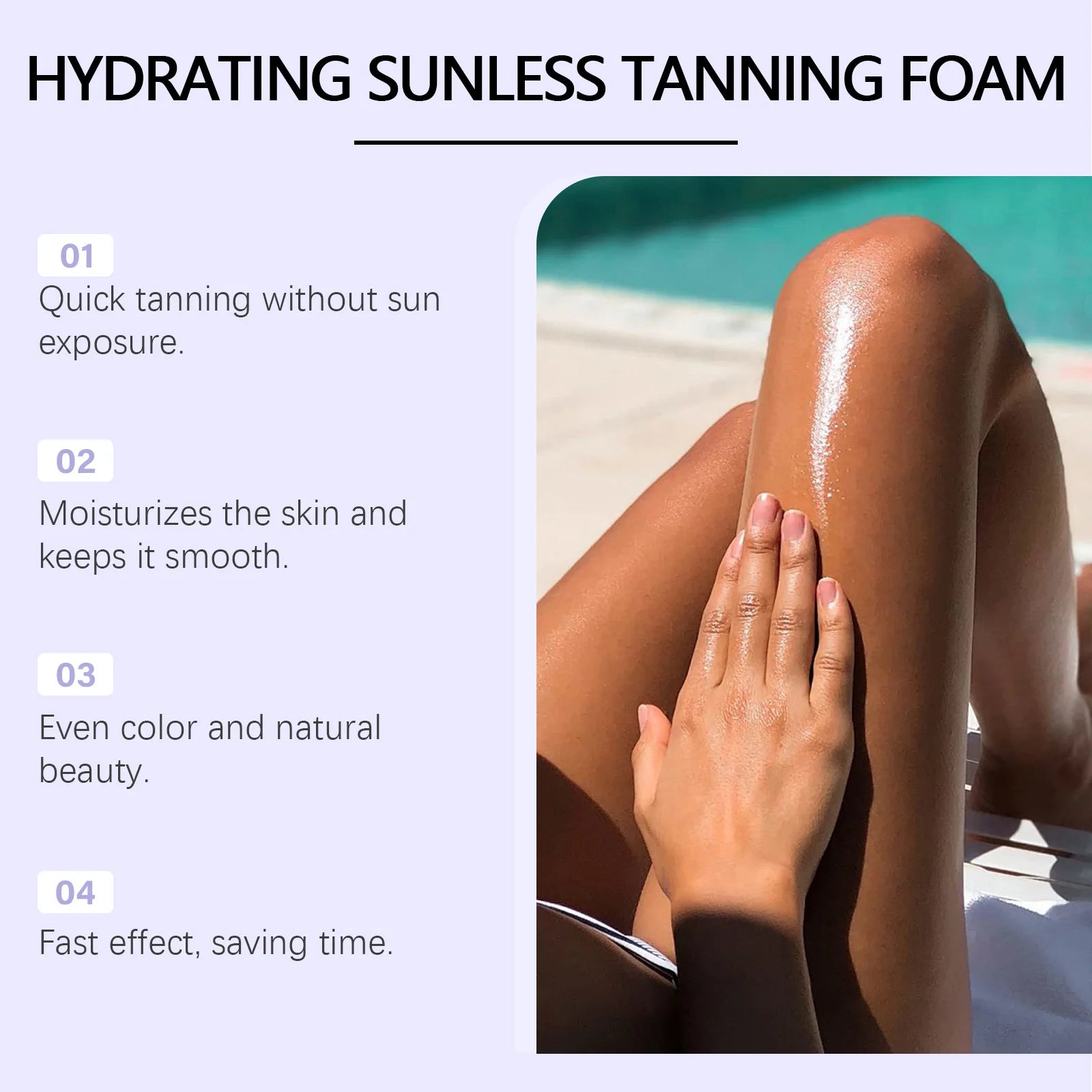 Jaysuing Self Tanning Mousse – Sunless Bronze Tan 120ml Self Tanning Mousse Zpaxo